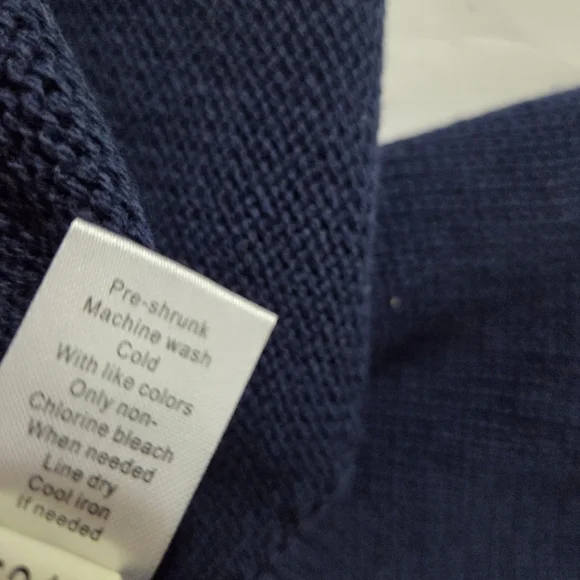 NWT Lulu B Anchor Sweater Size Medium Nautical Navy Blue Boat Coastal Preppy - Picture 13 of 13